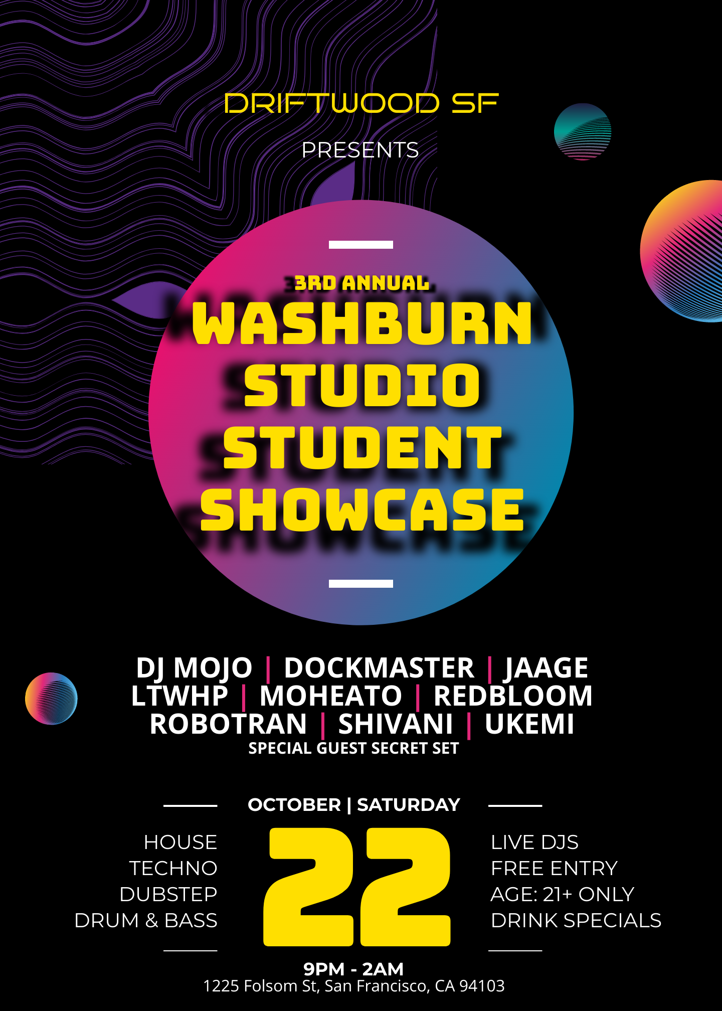 Washburn Studio Student Showcase